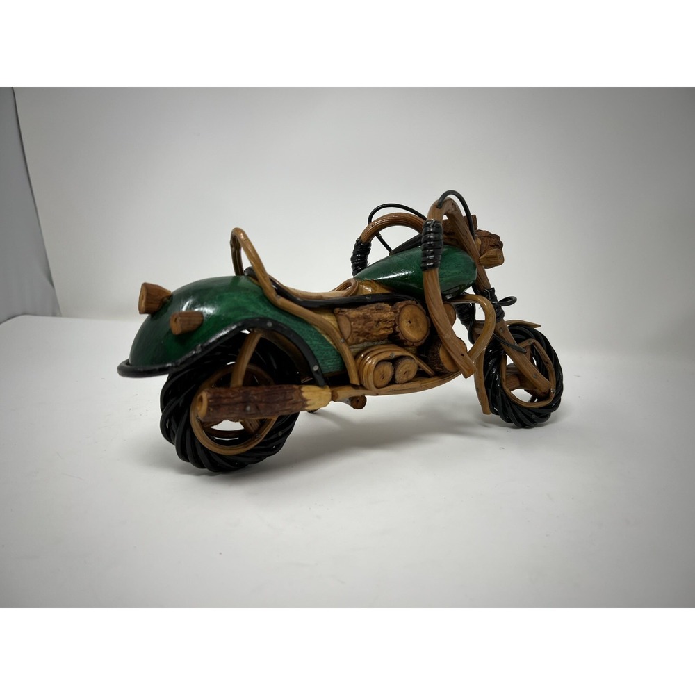 Wooden Motocycle Harley Davidson Model Handmade Home Decorative Gift - Picture 8 of 11